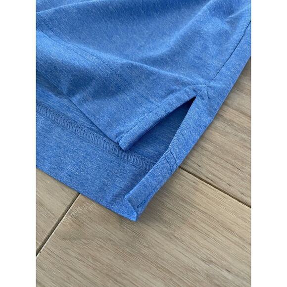 Footjoy Solid Stretch Polo Shirt Buffalo Logo Blue Men’s 2XL Embroidered sleeve - Picture 7 of 10